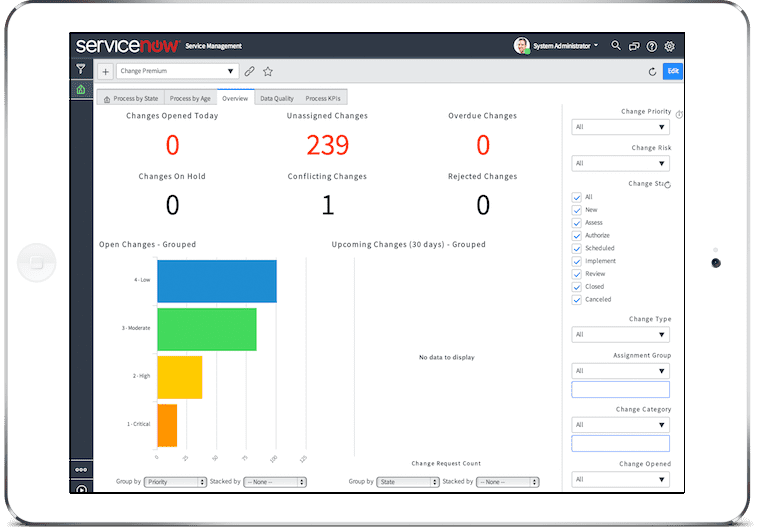 Top Change Management Tools - ServiceNow