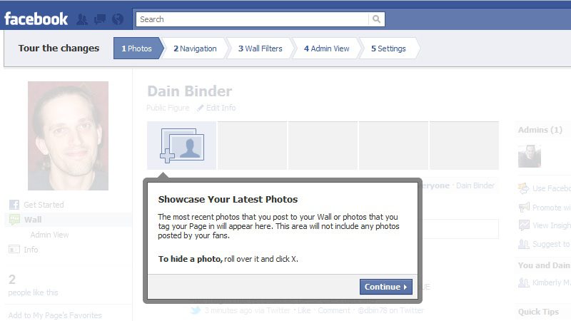 Facebook tooltip