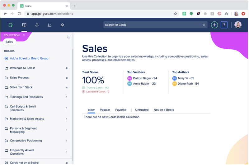 sales enablement tools Guru