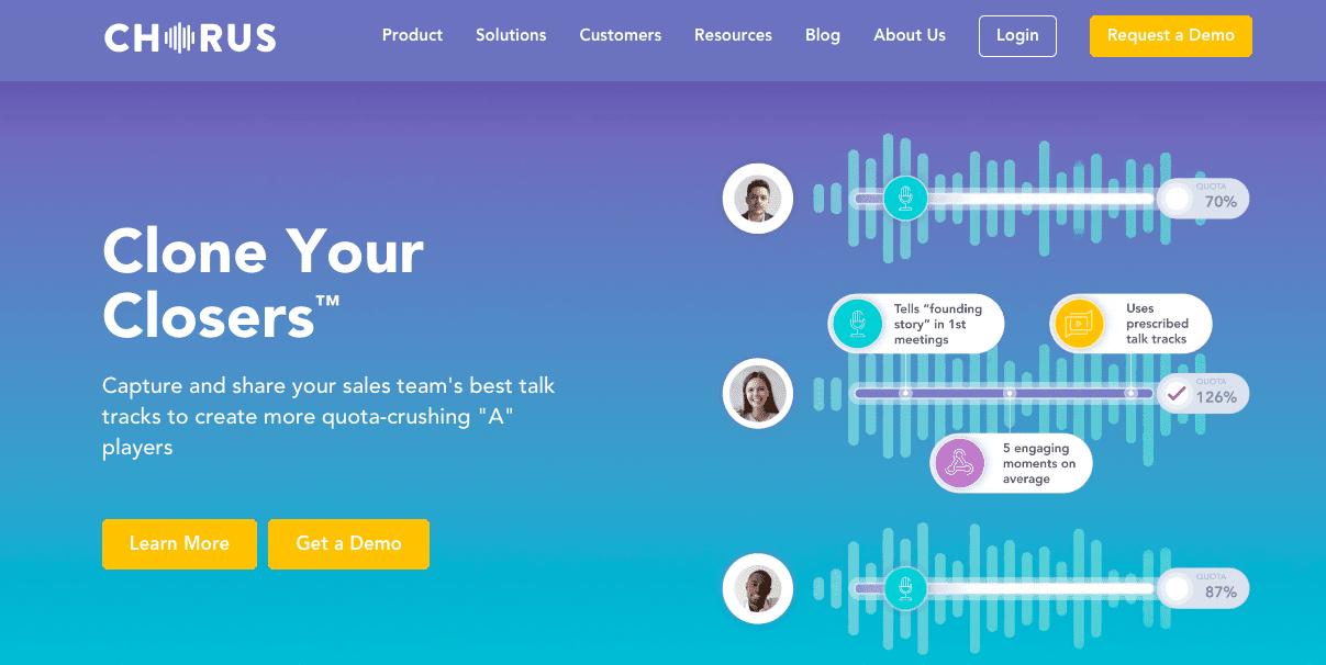 sales enablement tools chorus