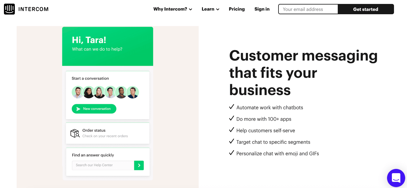 sales enablement tools intercom