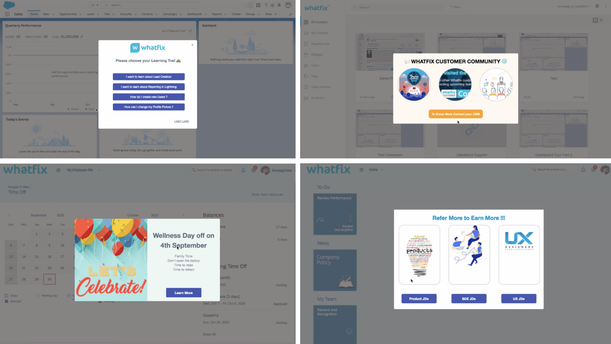 Sample Pop-up templates with the Code Editor
