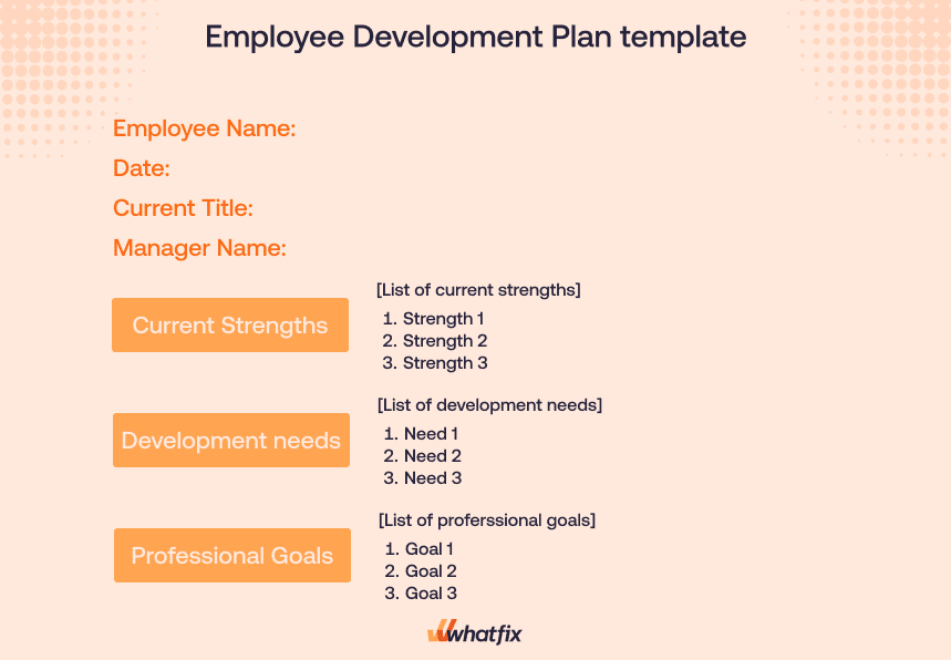 employee development plan template