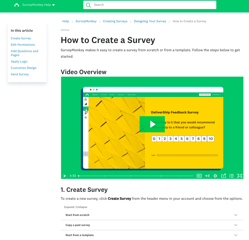 surveymonkey knowledge base