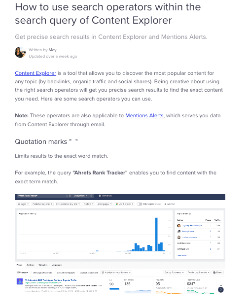 ahrefs knowledge base