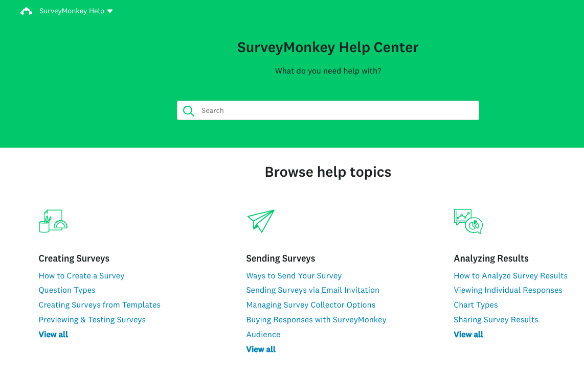 surveymonkey knowledge base