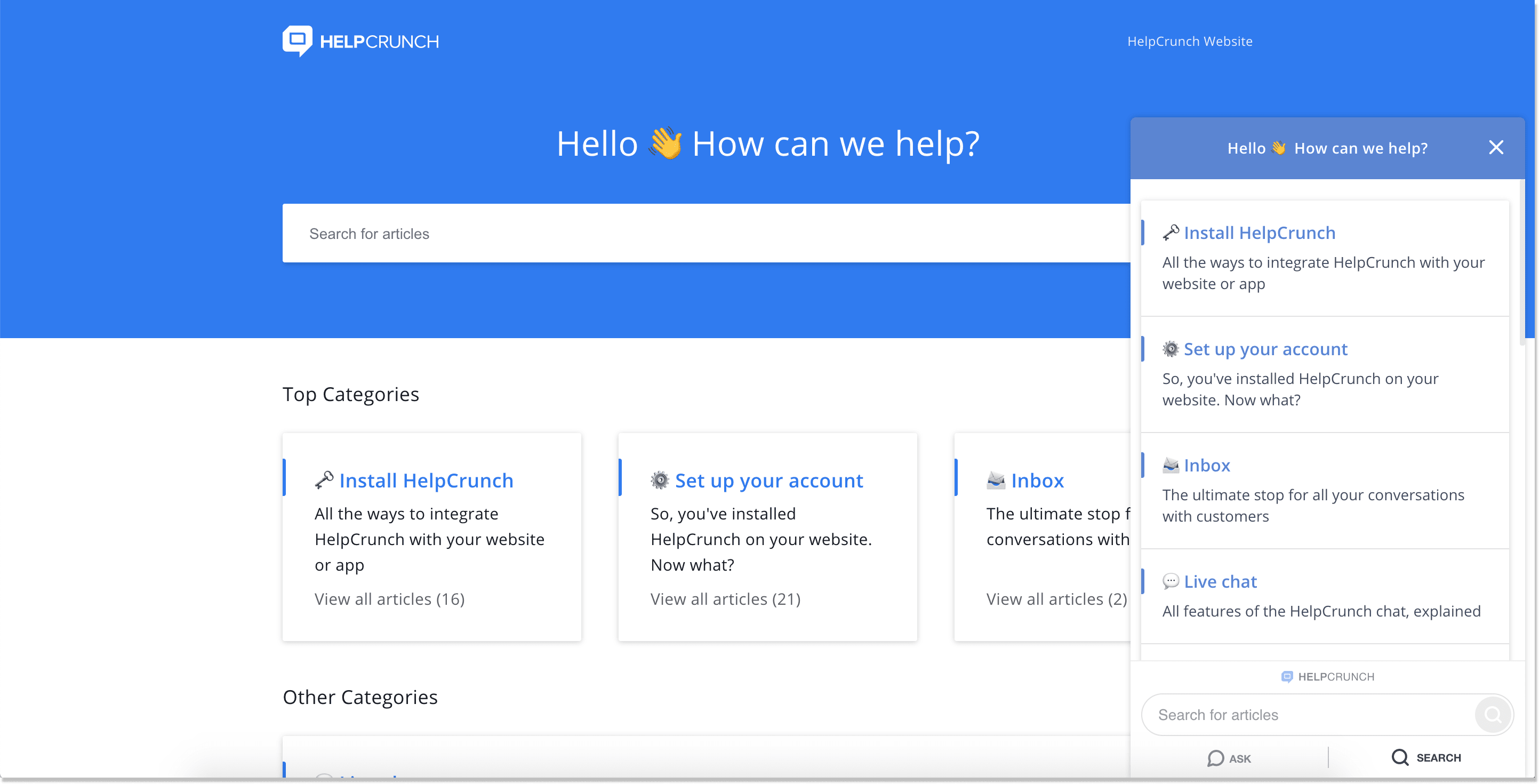knowledge-base-landing-helpcrunch