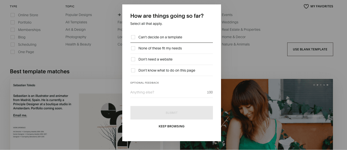 squarespace-example-of-one-cta-in-modal-dialog-ux-element