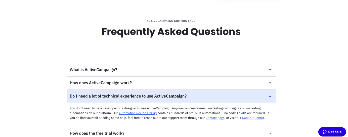 activecampaign-faq-page-example