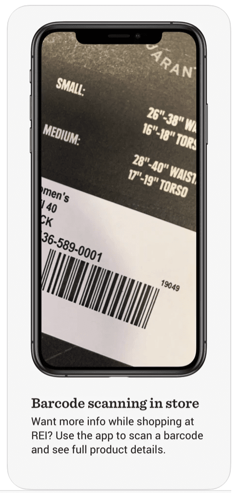 REI-barcode-scan-app