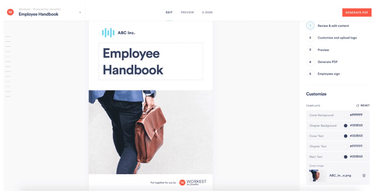 zenefits-employee-handbook-building-software