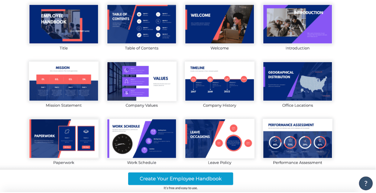 visme-employee-handbook-creation-tool