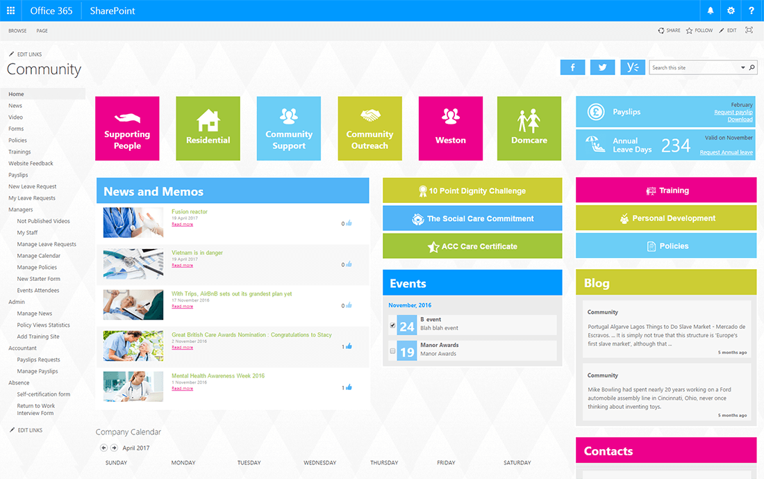 intranet-portal-example