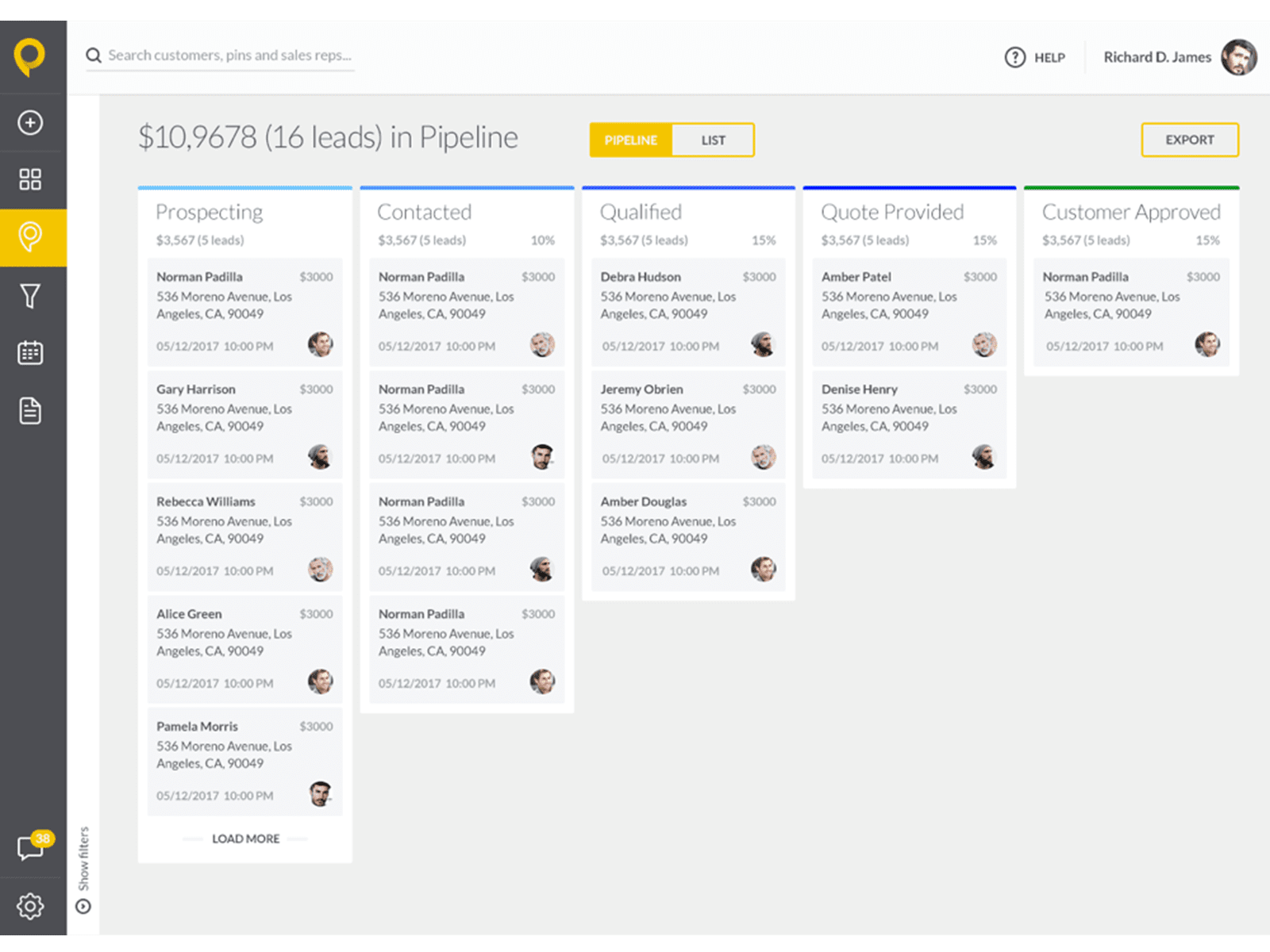 CRM with prospecting software integration