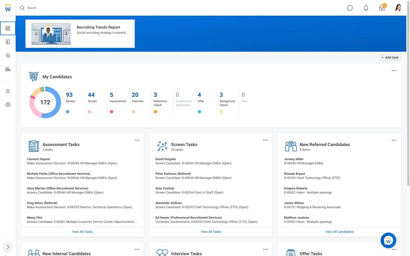 Human Capital Management Software - Workday Product Screenshot