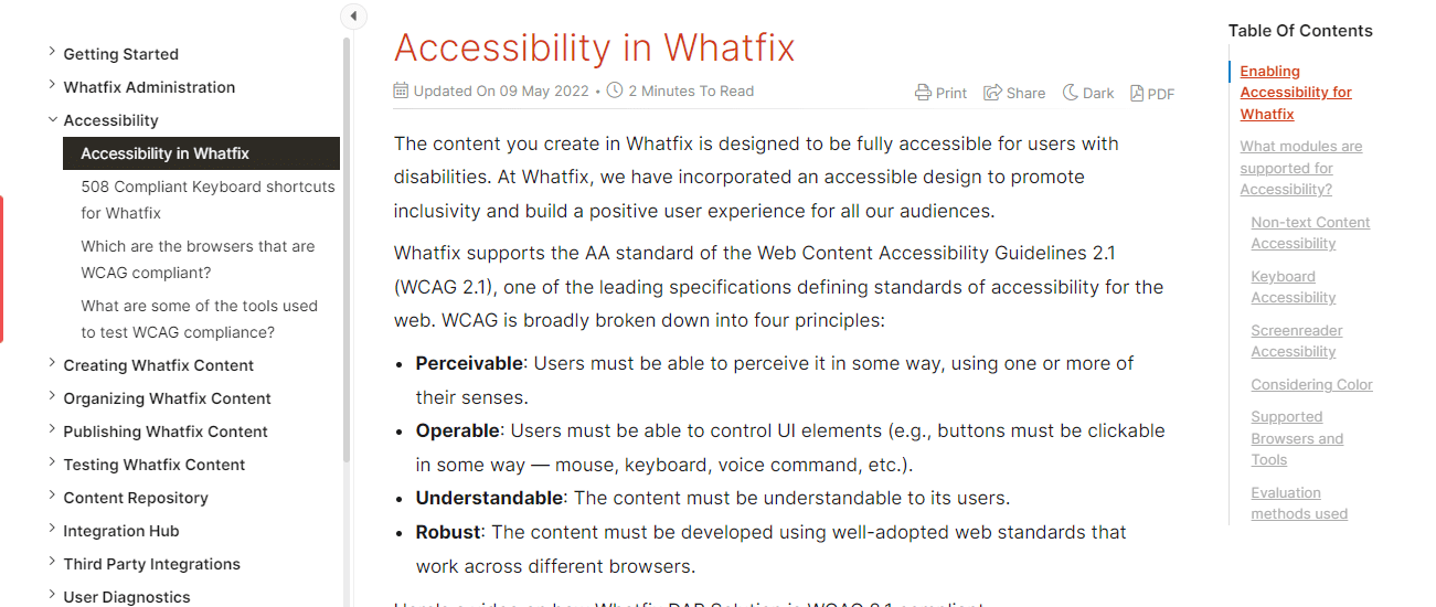 whatfix-knowledge-base-help-articles-structure