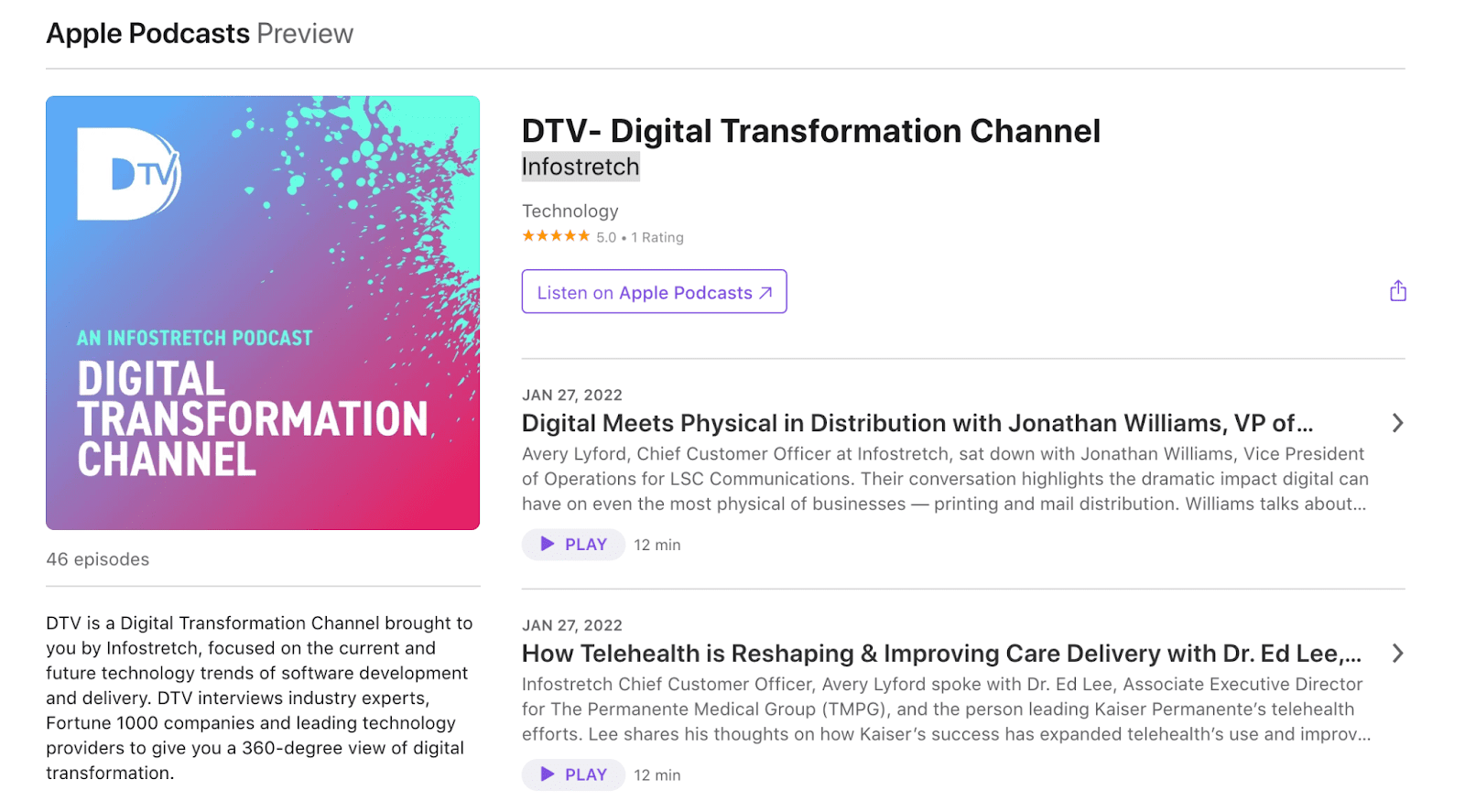 DTV - Digital Transformation Channel