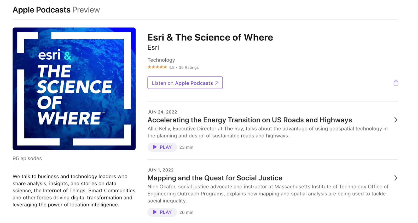 Esri & The Science of Where