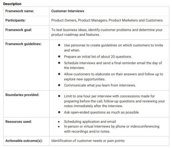 customer interview