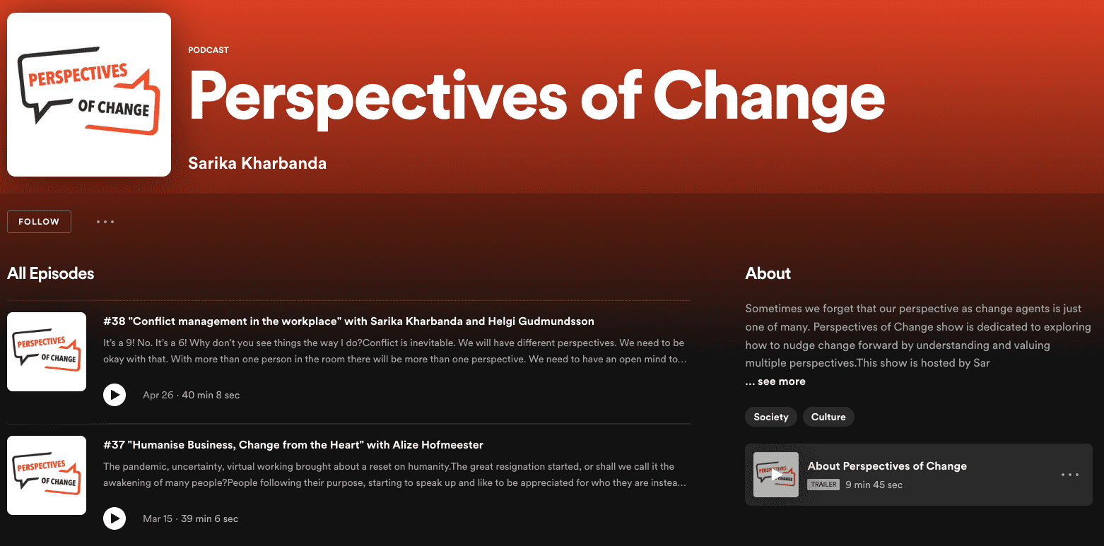 Perspectives of Change