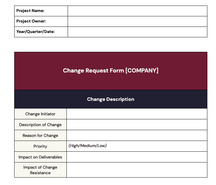 Training Development Plan Template – Change Management Software