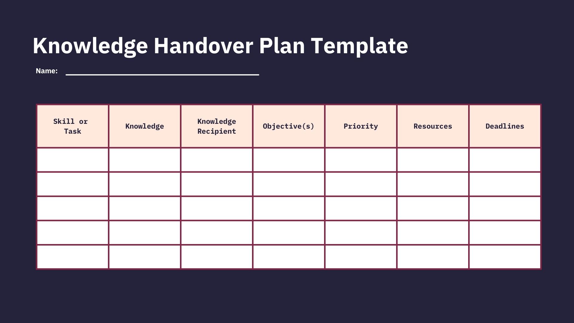knowledge-handoff-document-plan-template