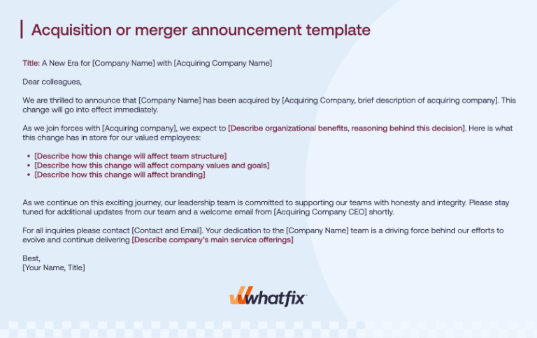 How to Write Organizational Change Announcements (+Templates)